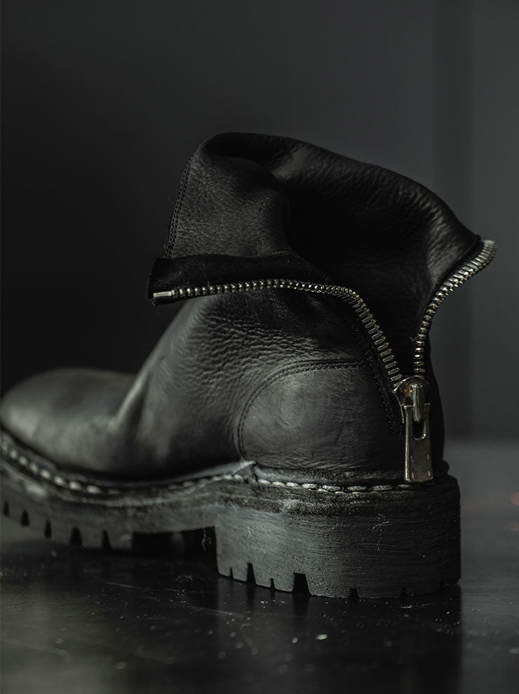 GUIDI<br>WOMENS バックジップブーツ 796V_N BLKT / BABY CALF FULL GRAIN