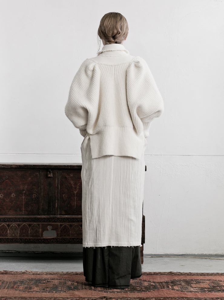 Phaédo<br> long coat WHITE