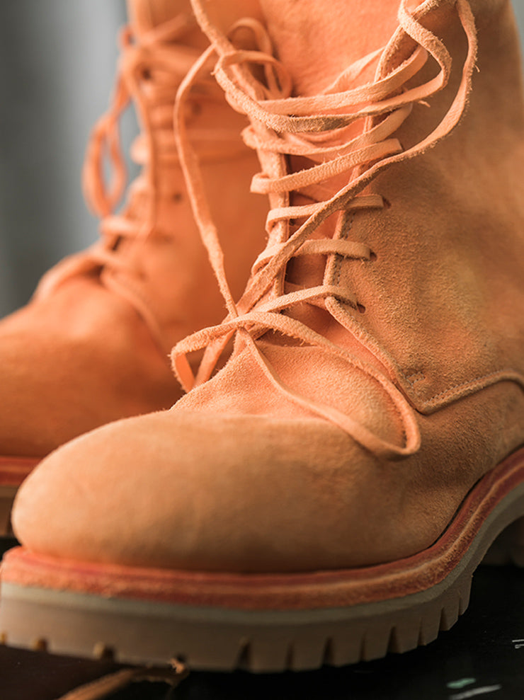 GUIDI<br>WOMENS レースアップブーツ 795V ORANGE CO74T / BABY BUFFALO REVERSE