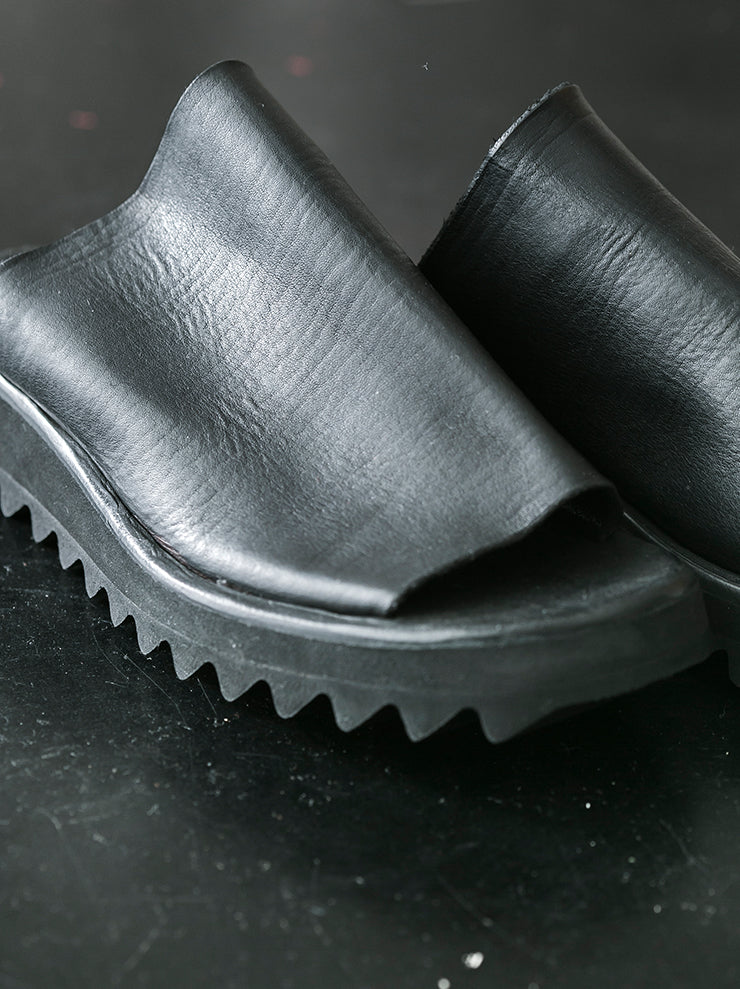 DIMISSIANOS&MILLER<br> Women's Rubber Sole Mules CALF / BLACK