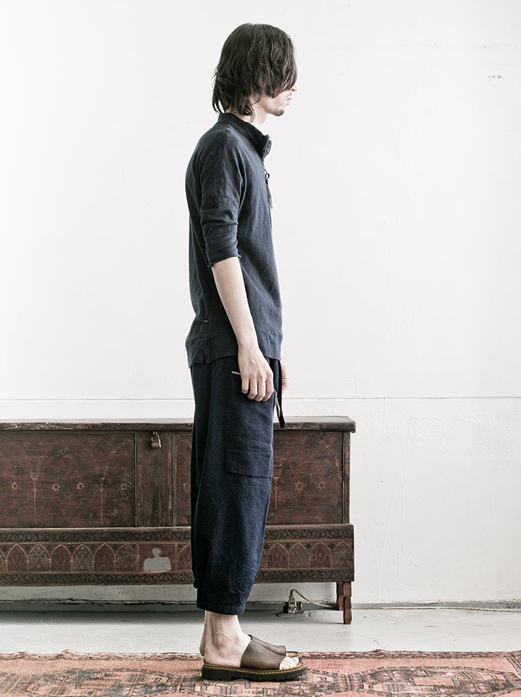 MATiAS<br> Zip polo shirt INDIA BLUE