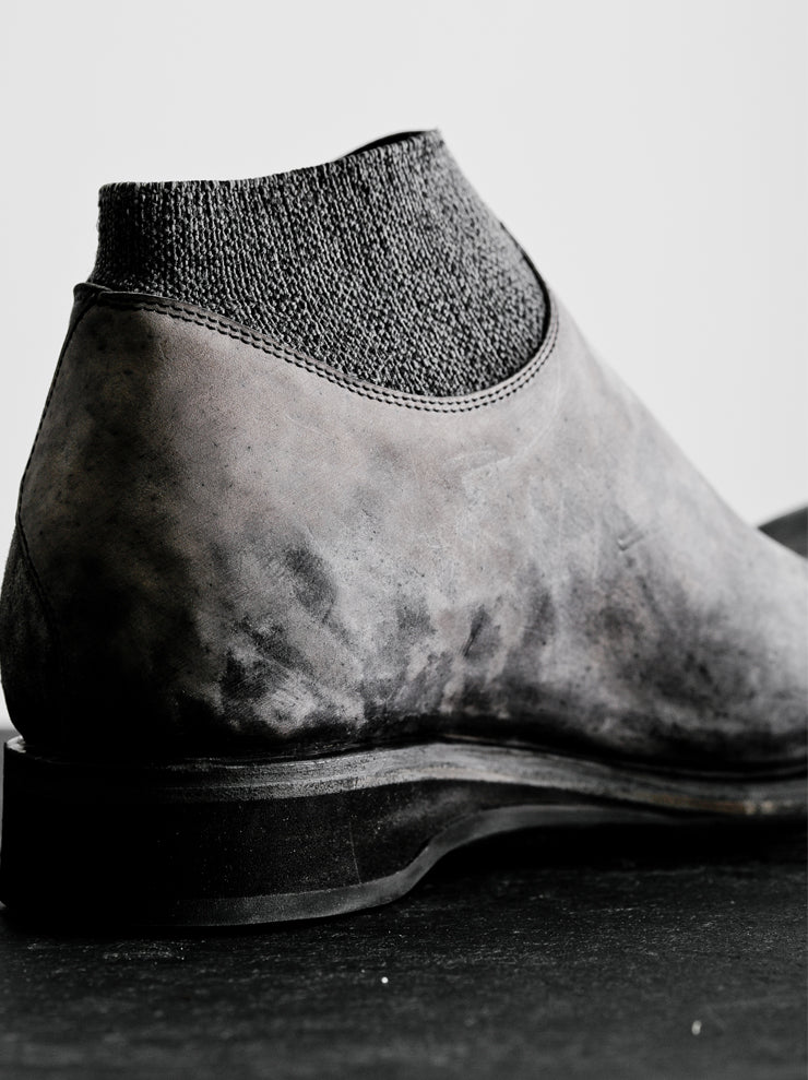 EMATYTE<br />MENS Horse Leather Culatta Side Gore Boots / GREY