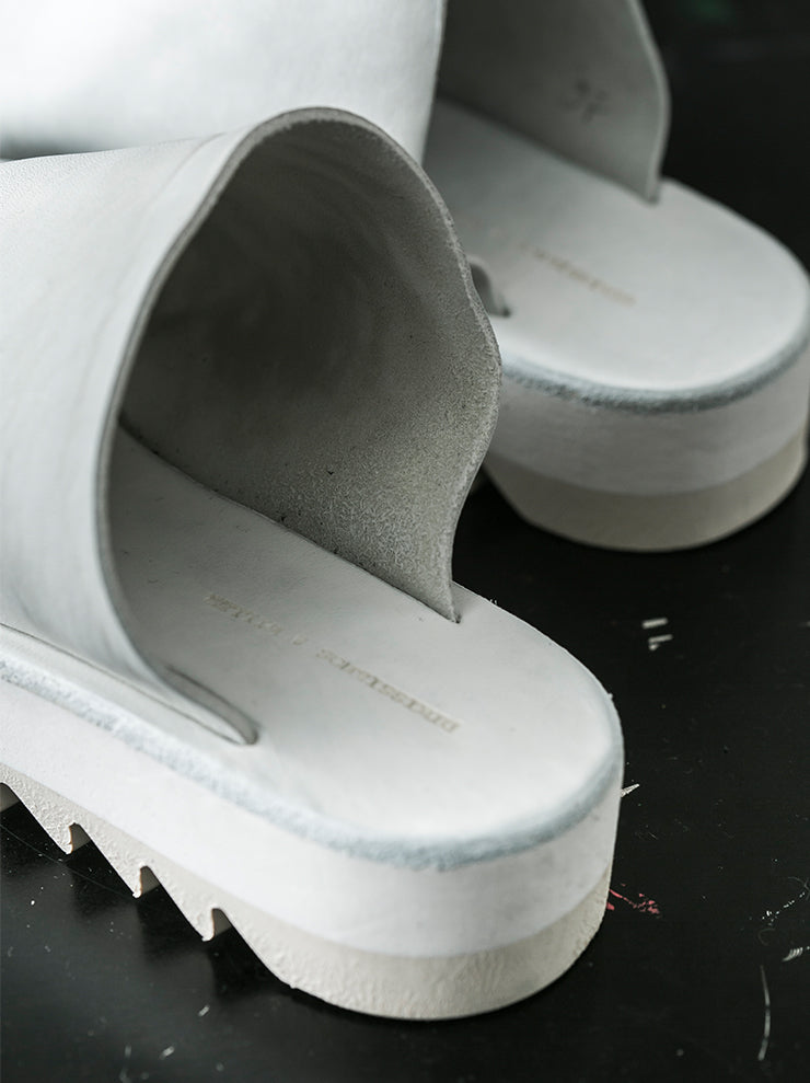 DIMISSIANOS&MILLER<br> Women's Rubber Sole Mules HORSE / WHITE GREYISH