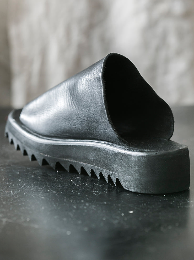 DIMISSIANOS&MILLER<br> Women's Rubber Sole Mules CALF / BLACK