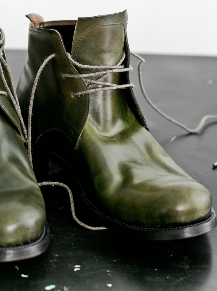 DIMISSIANOS&MILLER<br> Men's cordovan chukka boots GREEN