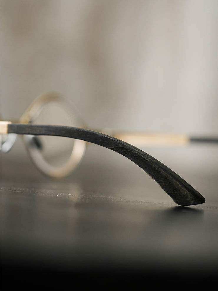 RIGARDS×DETAJ<br> Copper x solid wood sunglasses GOLD PATINA / RG0825DT