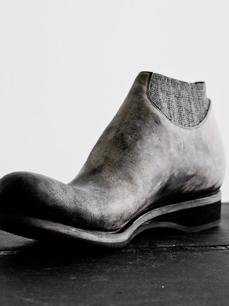 EMATYTE<br />MENS Horse Leather Culatta Side Gore Boots / GREY