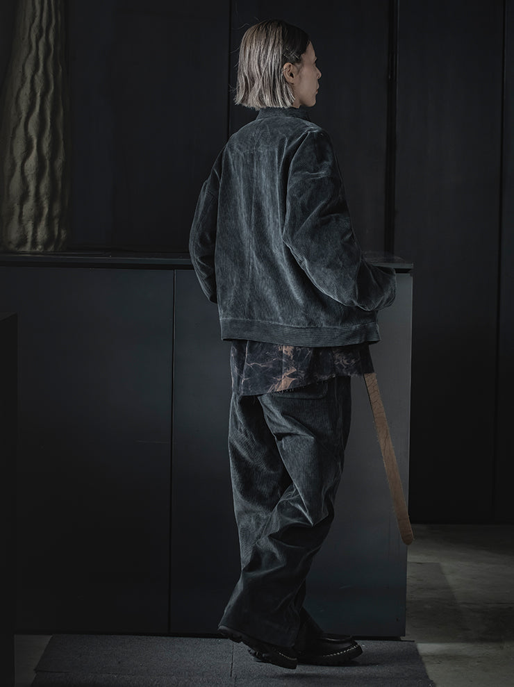 individual sentiments<br />UNISEX ストレートワイドパンツ / NAVY BLACK
