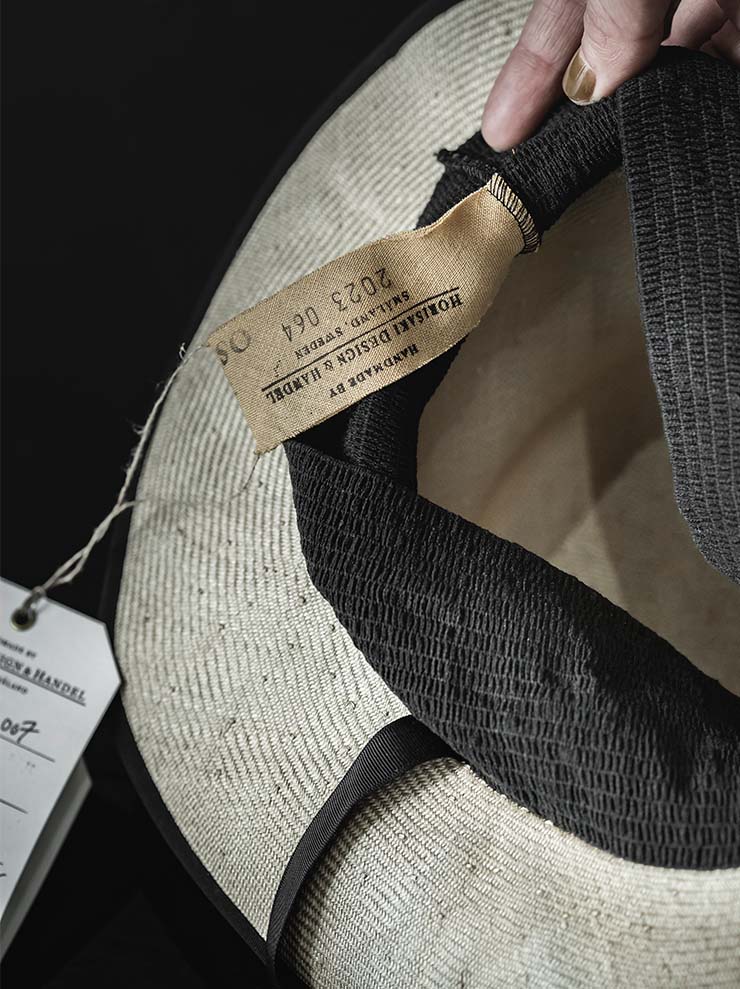 HORISAKI<br> SHVBK007 Antique Sisal Straw Hat IRON