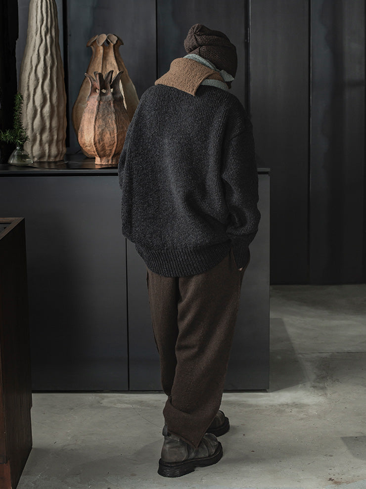 DANIEL ANDRESEN<br> Cormorant long fit trousers / Chocolate