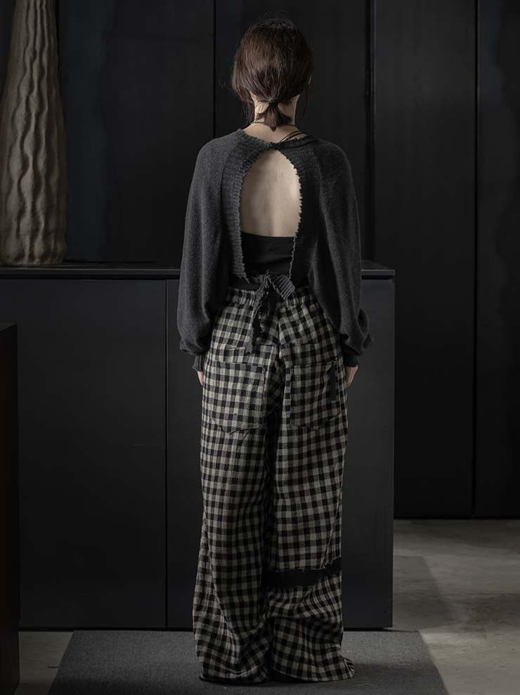 serien°umerica<br> WOMENS check trousers / CHECKED