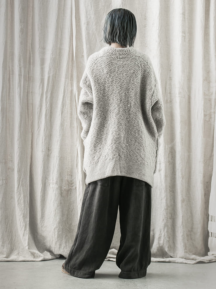 DANIEL ANDRESEN<br> ASTER long knit cardigan / MINK