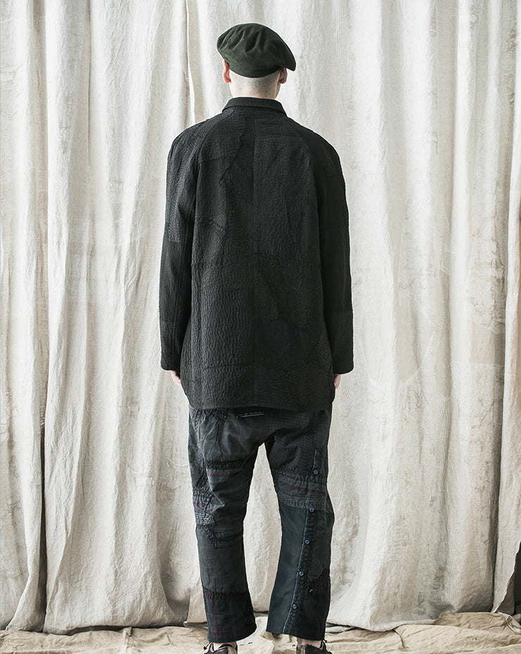 By Walid<br> Men's Mile Shirt Jacket BLACK / SIZE M