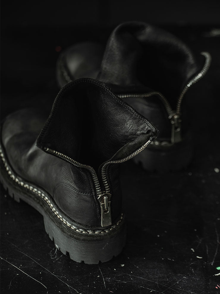 GUIDI<br>WOMENS バックジップブーツ 796V_N BLKT / BABY CALF FULL GRAIN