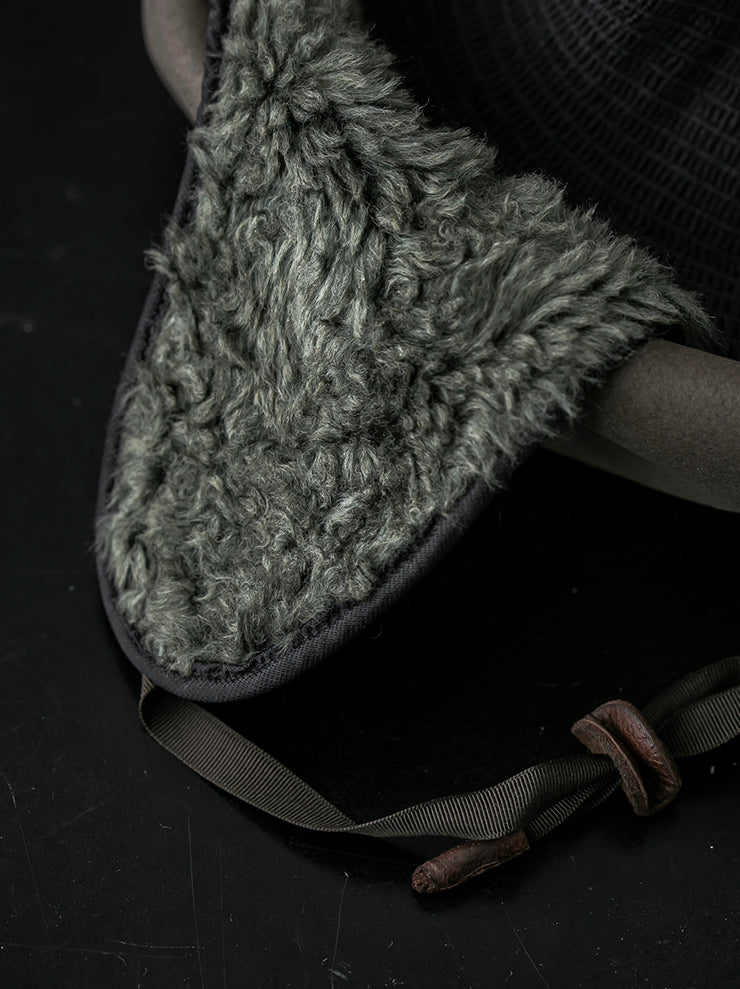 HORISAKI<br> Limited edition 2021 No. 02 Beaver Fur Felt Earflap Beret Cap/TAUPE EB
