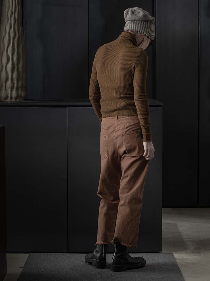 s°n / serien°umerica<br> WOMENS Classic 5 pocket denim trousers / TABACCO