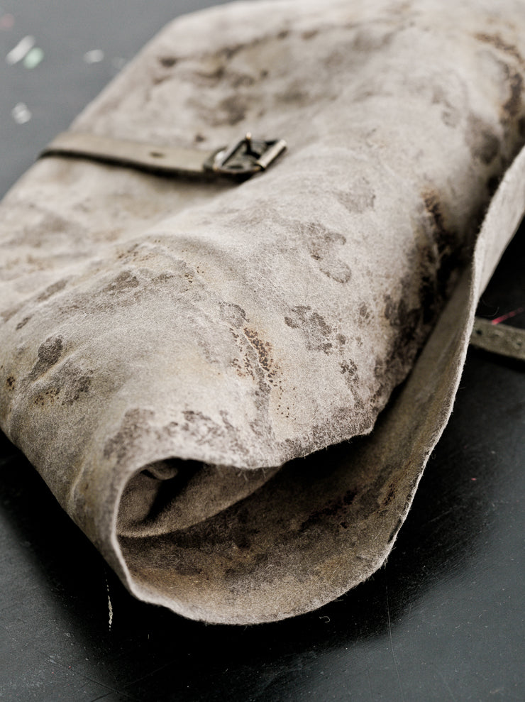 HORISAKI<br> ONE OF A KIND BAG2 Rabbit fur felt bag