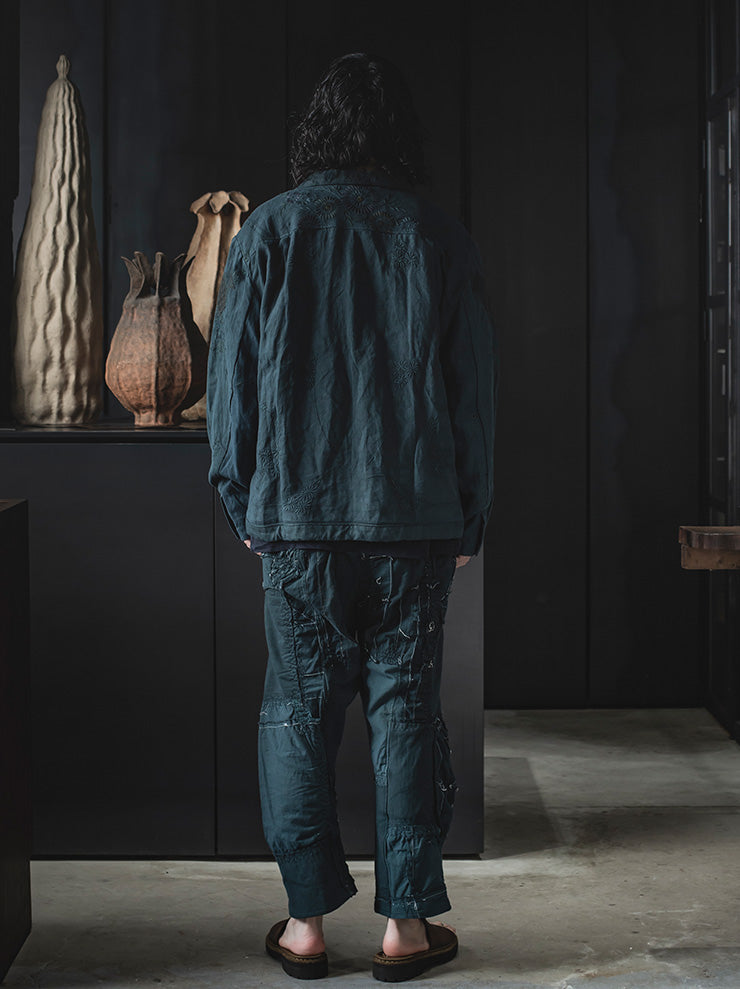 By Walid<br> MENS JONO JACKET / VERT FONCE