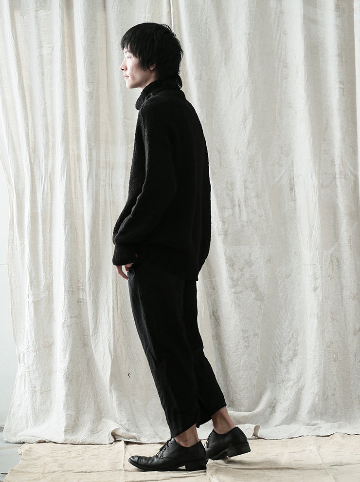 DANIEL ANDRESEN<br> Chunky turtle knit BLACK