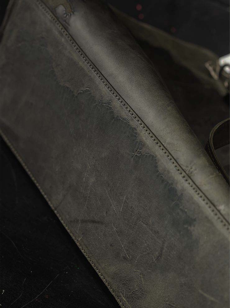 tagliovivo<br> Bowlet bag L / MILITARY & SILVER
