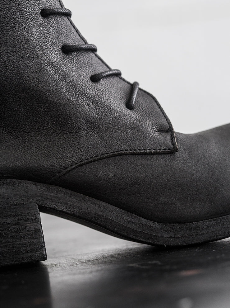 NUTSA MODEBADZE<br> Women's lace-up boots BLACK