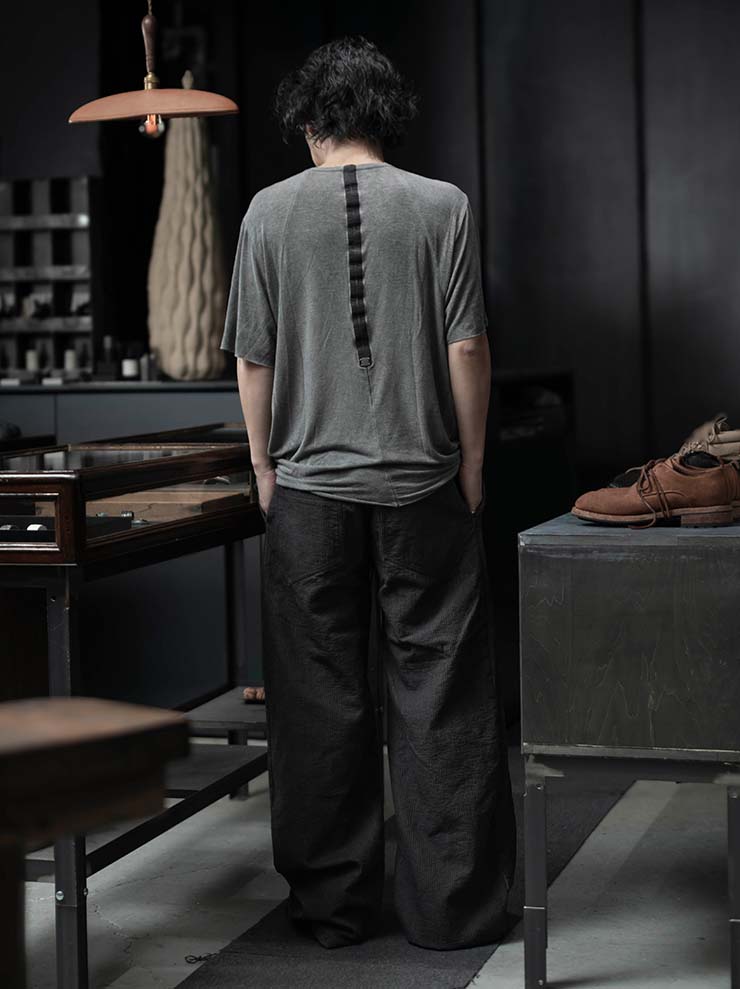 69 by ISAAC SELLAM<br>MENS ソフトテクスチャーカットソー / PLOMB