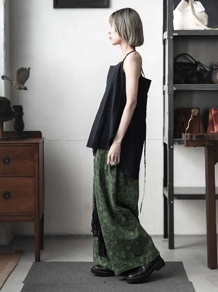 KINYAN LAM<br>WOMENS ナチュラルダイジャガードバルーントラウザー / GREEN