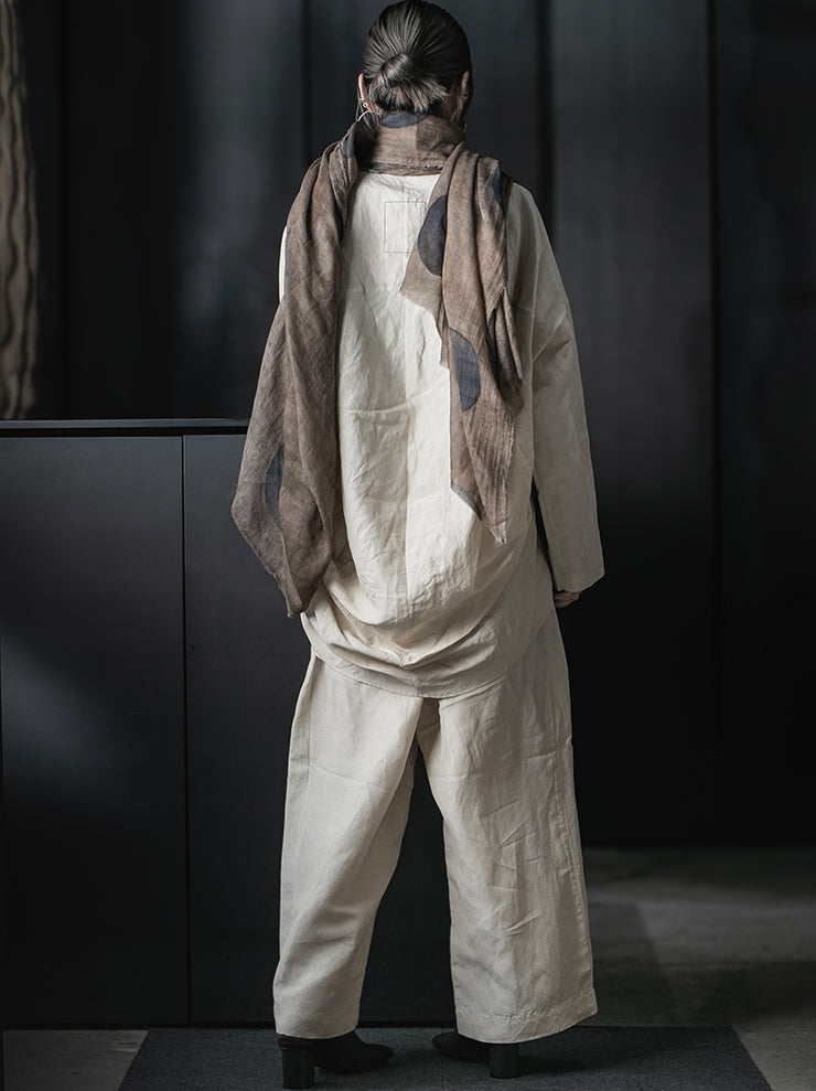 UMA WANG<br>WOMENS TATE TOP / OFF WHITE