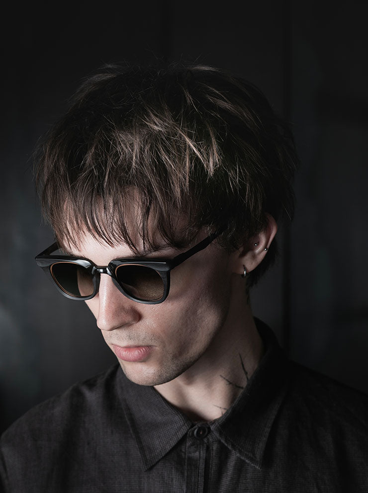 RIGARDS<br>GENUINE HORN フレームサングラス / BLACK / RG1007