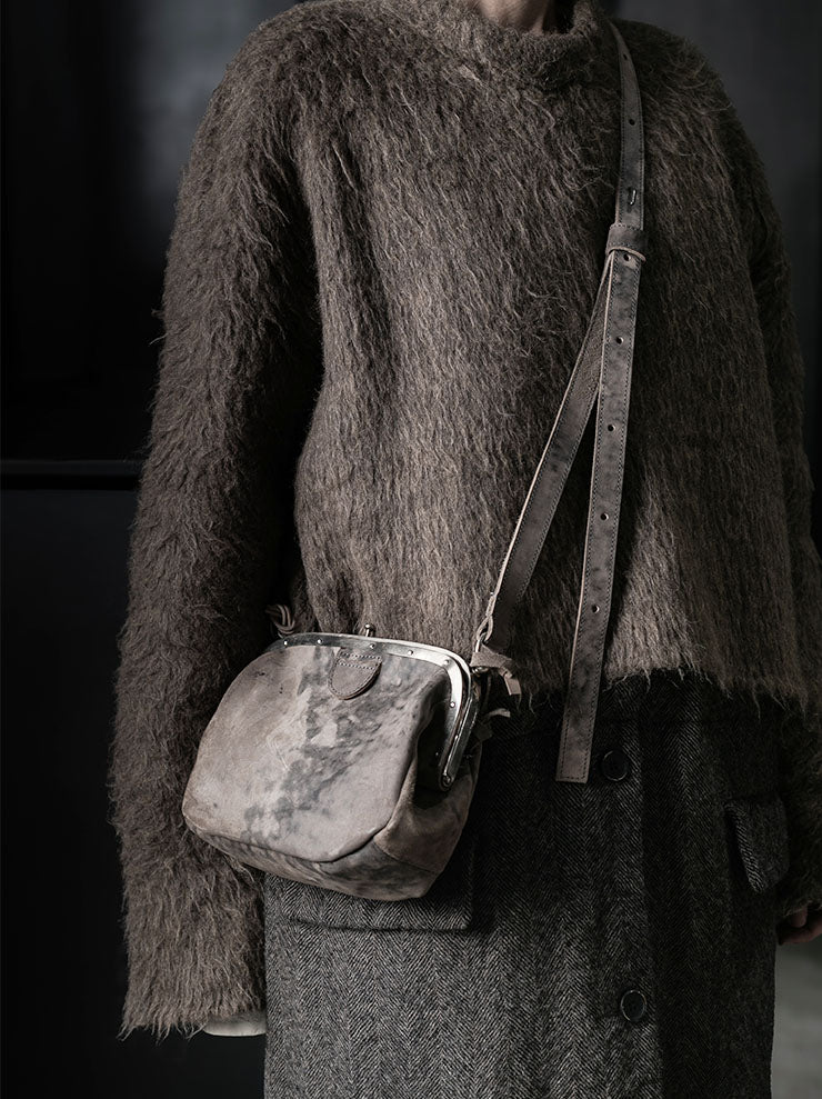 MDK – MIRANDA KALOUDIS<br>FRENCH LOCK BAG L / HORSE LEATHER / NATURAL SHADES