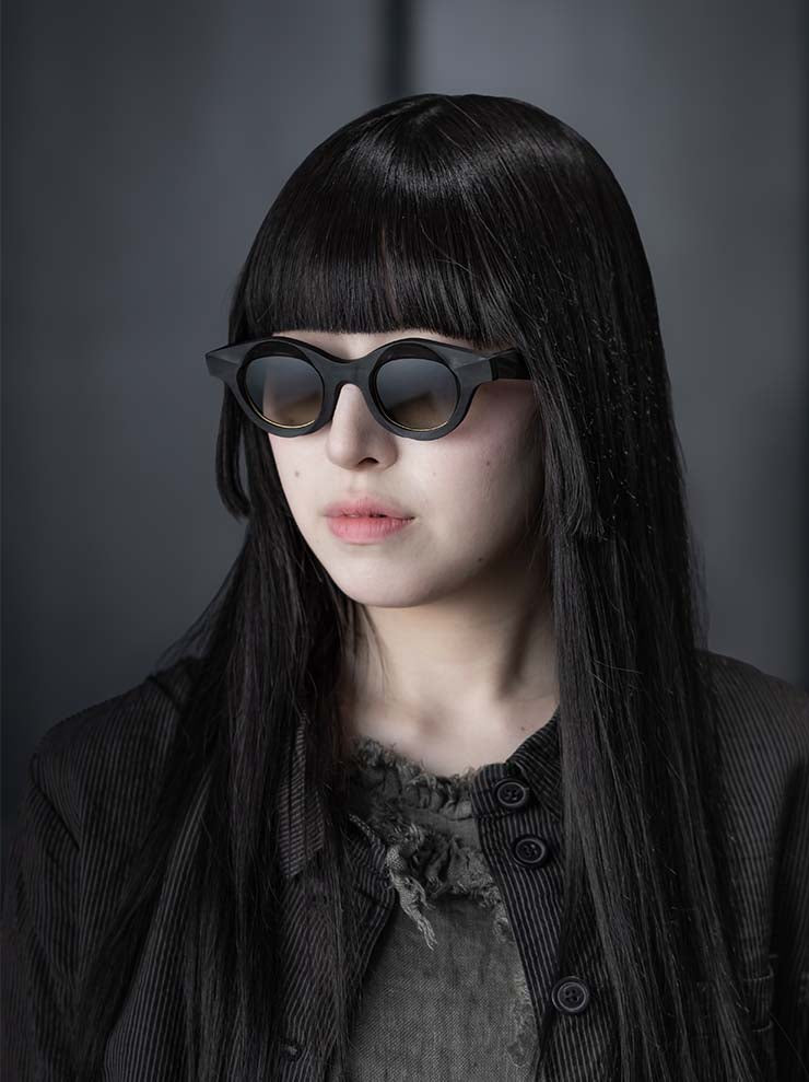 RIGARDS<br/>GENUINE HORN & TITANIUM フレームサングラス / BLACK / RG1063