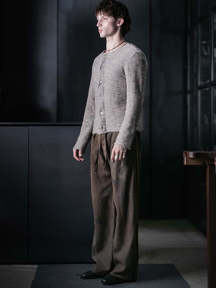 K'ANG<br>MENS EXTRA LARGE FIT TROUSERS / AFLAME - OFF GREY
