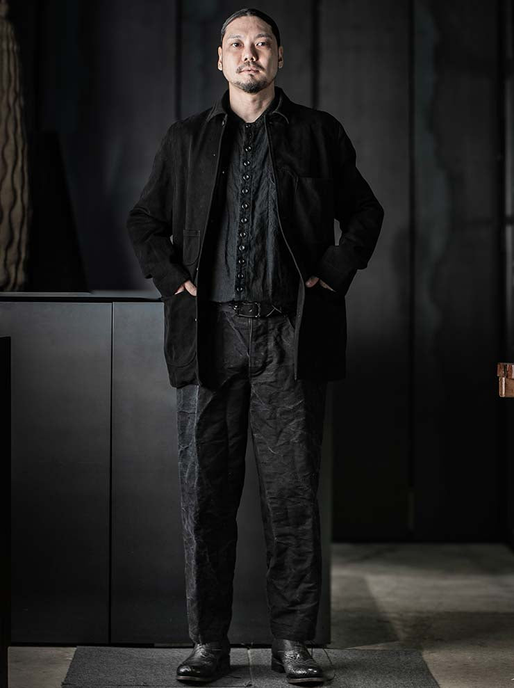 P.R. PATTERSON<br>LINED COTTON CHORE JACKET / BLACK