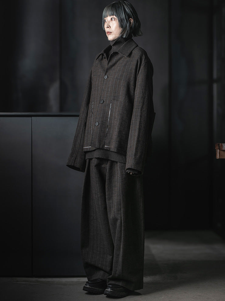 WRIGHT + DOYLE<br>UNISEX KASSEL TROUSERS / BARK