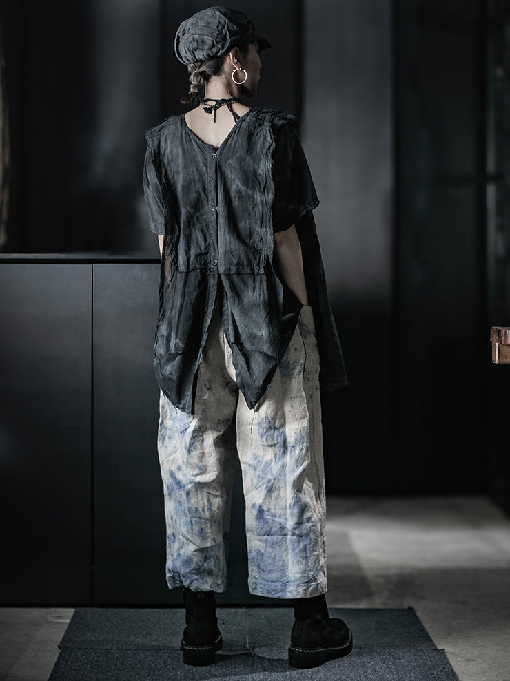 ATELIER SUPPAN<br>WOMENS Torn SHIRT short sleeve / E26-55