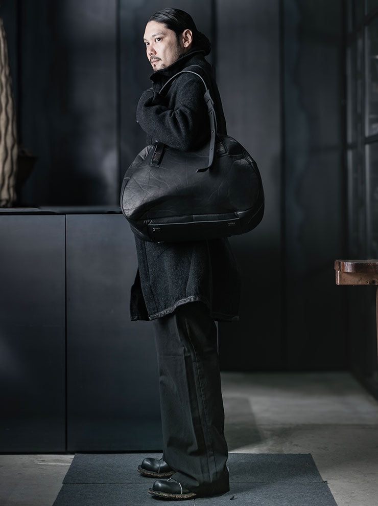 ISAAC SELLAM EXPERIENCE<br> Bonded Leather Bag / NOIR - 24th of August Exclusive