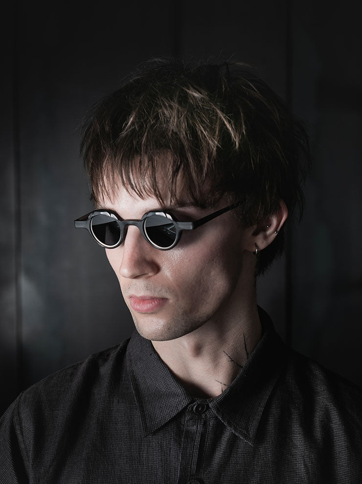 RIGARDS<br>GENUINE HORN フレームサングラス / UNI BLACK & WHITE / RG1064