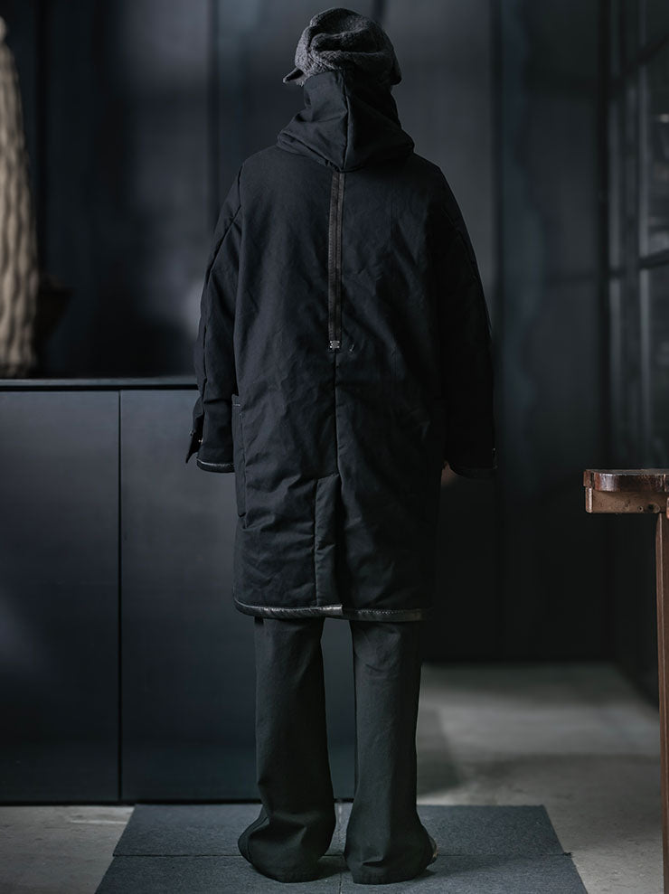 69 BY ISAAC SELLAM<br>MENS パッデッドパーカーコート / NOIR