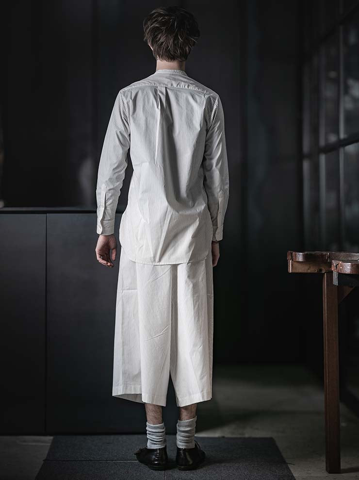 WRIGHT + DOYLE<br>UNISEX MELDON SHORTS / CHALK BRICK PINSTRIPE