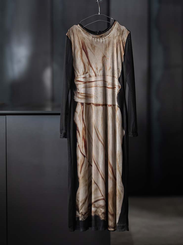 IA LONDON<br>WOMENS A-LINE FITTED MIDI DRESS / SATEEN CAMISOLE