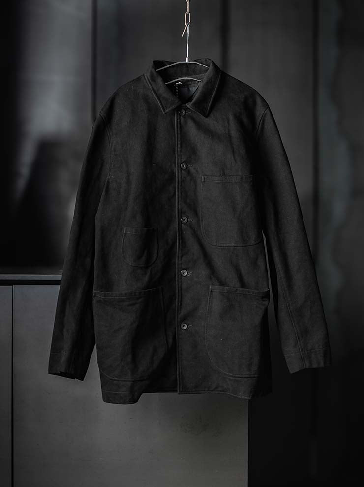 P.R.PATTERSON<br>LINED COTTON CHORE JACKET / BLACK