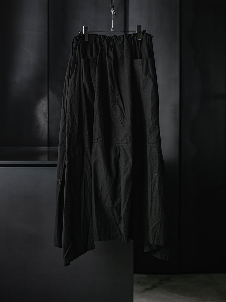 ATELIER SUPPAN<br>WOMENS Wide cotton skirt / E26-47