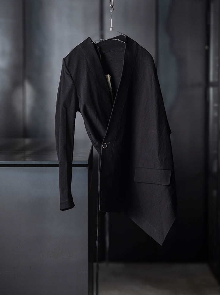 UMA WANG <br>WOMENS アシンメトリージャケット / BLACK