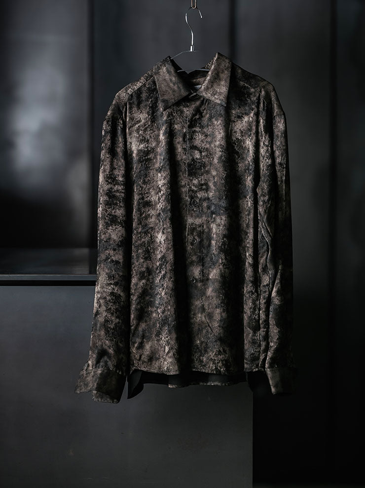 CHIAHUNG SU<br>WOMENS HAND DYED WATERED GAUZE SHIRT / WATERED GAUZE