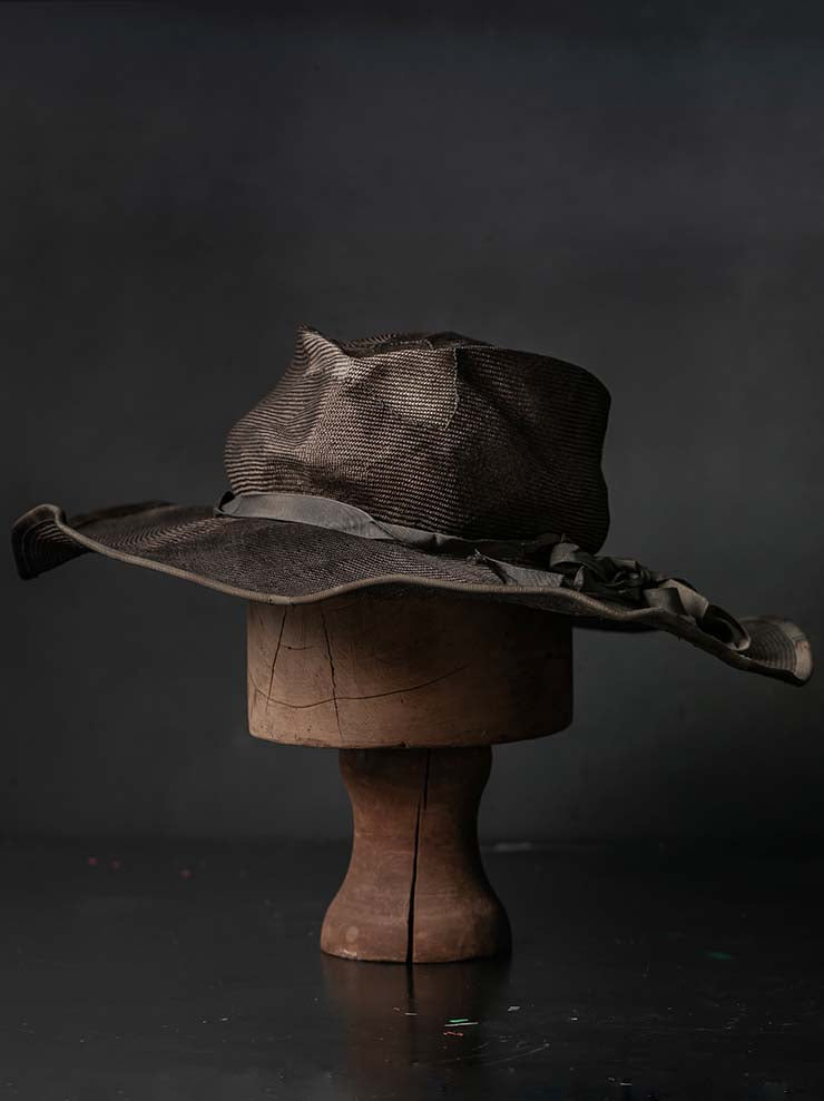 HORISAKI<br> ONE OF A KIND COLLECTION Sisal Straw Hat / VARIOUS