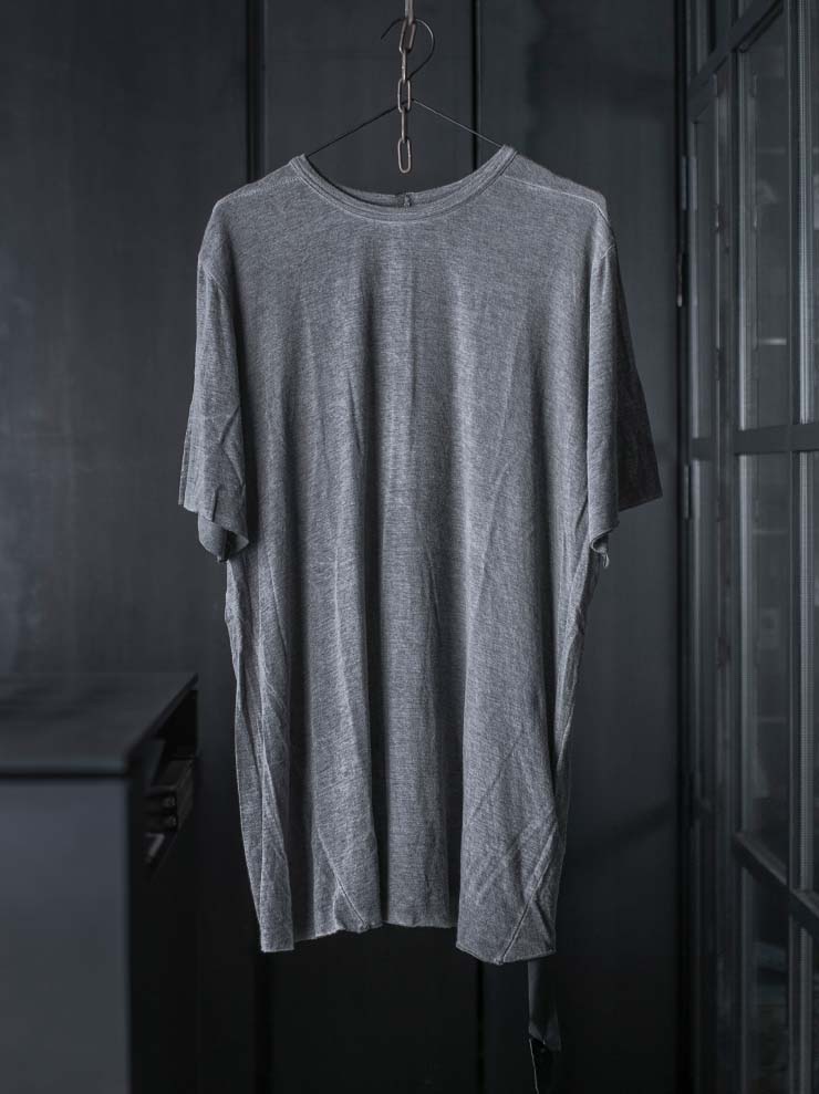 69 by ISAAC SELLAM <br>MENS Soft Textured T-Shirts / PLOMB