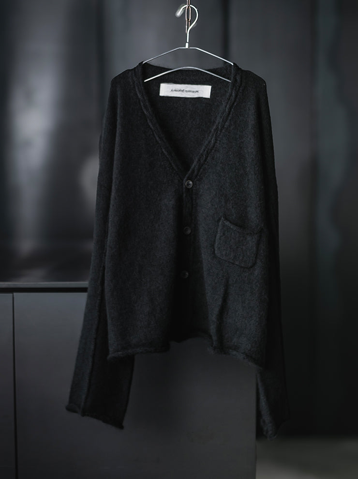 individual sentiments<br>UNISEX ニットカーディガン / black