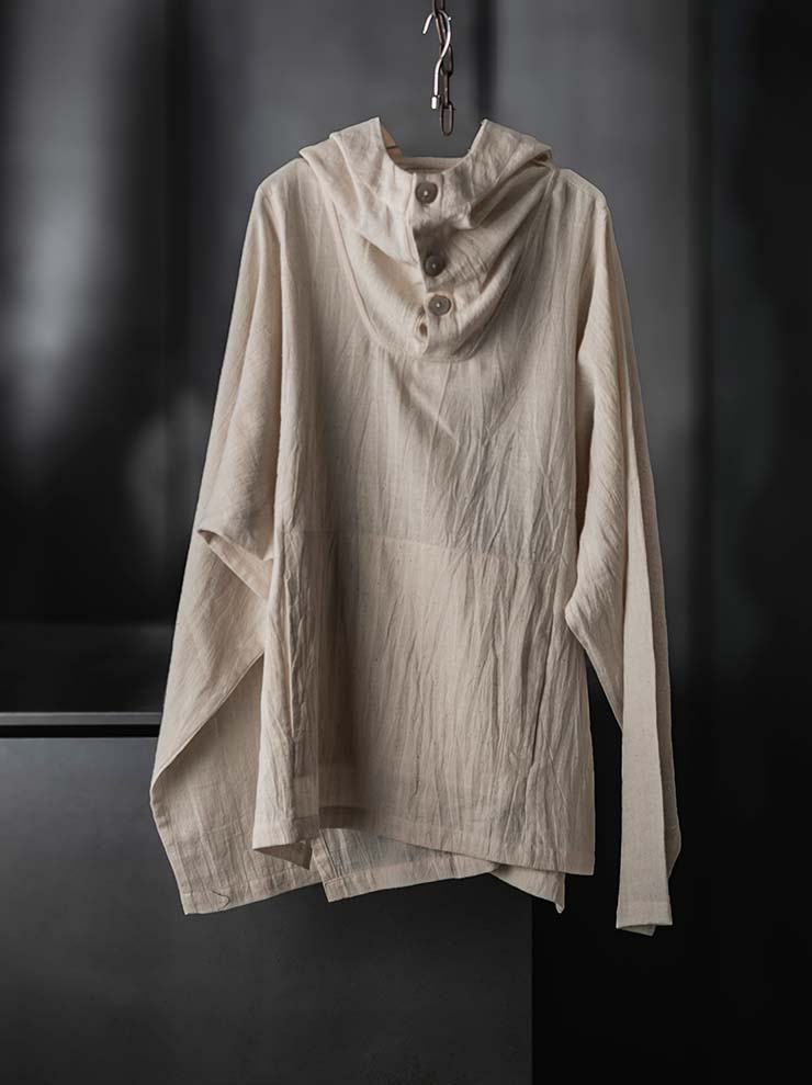 GATHERING<br>Fisherman Hoodie / NATURAL
