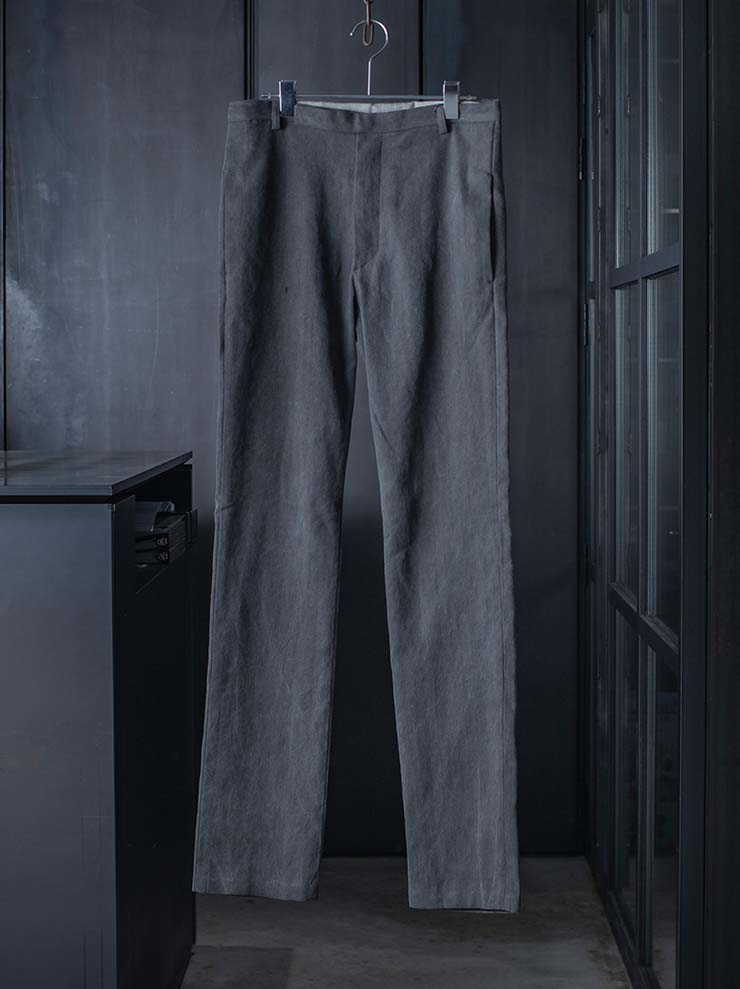 K'ANG<br>MENS FITTED TROUSERS / OFF BLACK