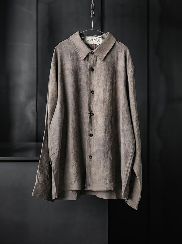 toward(s)WELT SHIRT IN RUST DYDED HEMP / Rust Beige